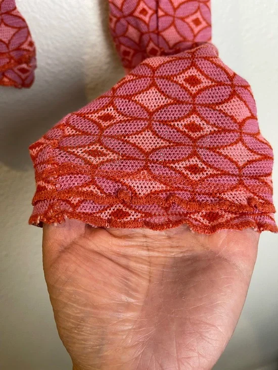 Free People Garner Long Sleeve Tee in Pink Combo Size XS - Picture 12 of 16